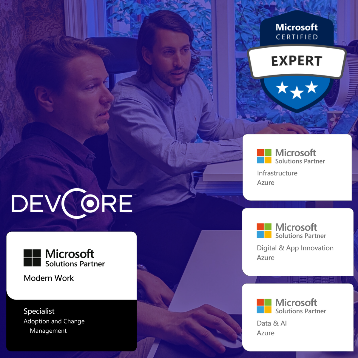 Microsoft Partner Azure, Modern Work & Microsoft 365 konsulter DevCore